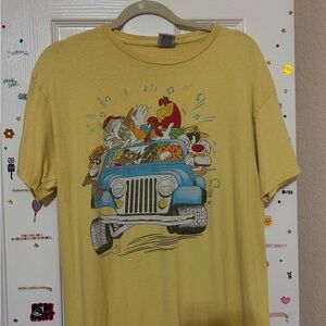Warner Bros. Yellow Looney Tunes Tee